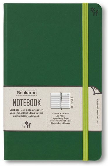 Bookaroo Notebook (A5) Journal - Forest Green