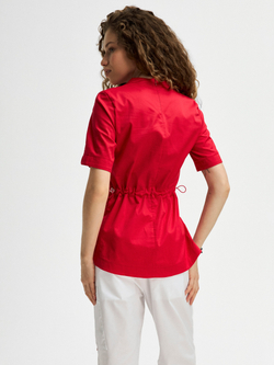 Топ медицинский женский Ньюлук, красный хлопок