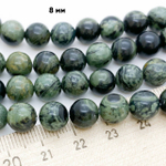 "Яшма камбаба" (риолит), диаметр около 8,3-8,5 мм, цена за 22-23 шт (1/2 нити)