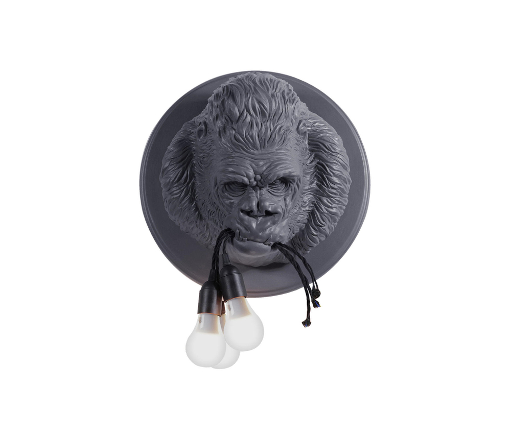 Wall design lamp  UGO RILLA by Karman (Black-Grey)