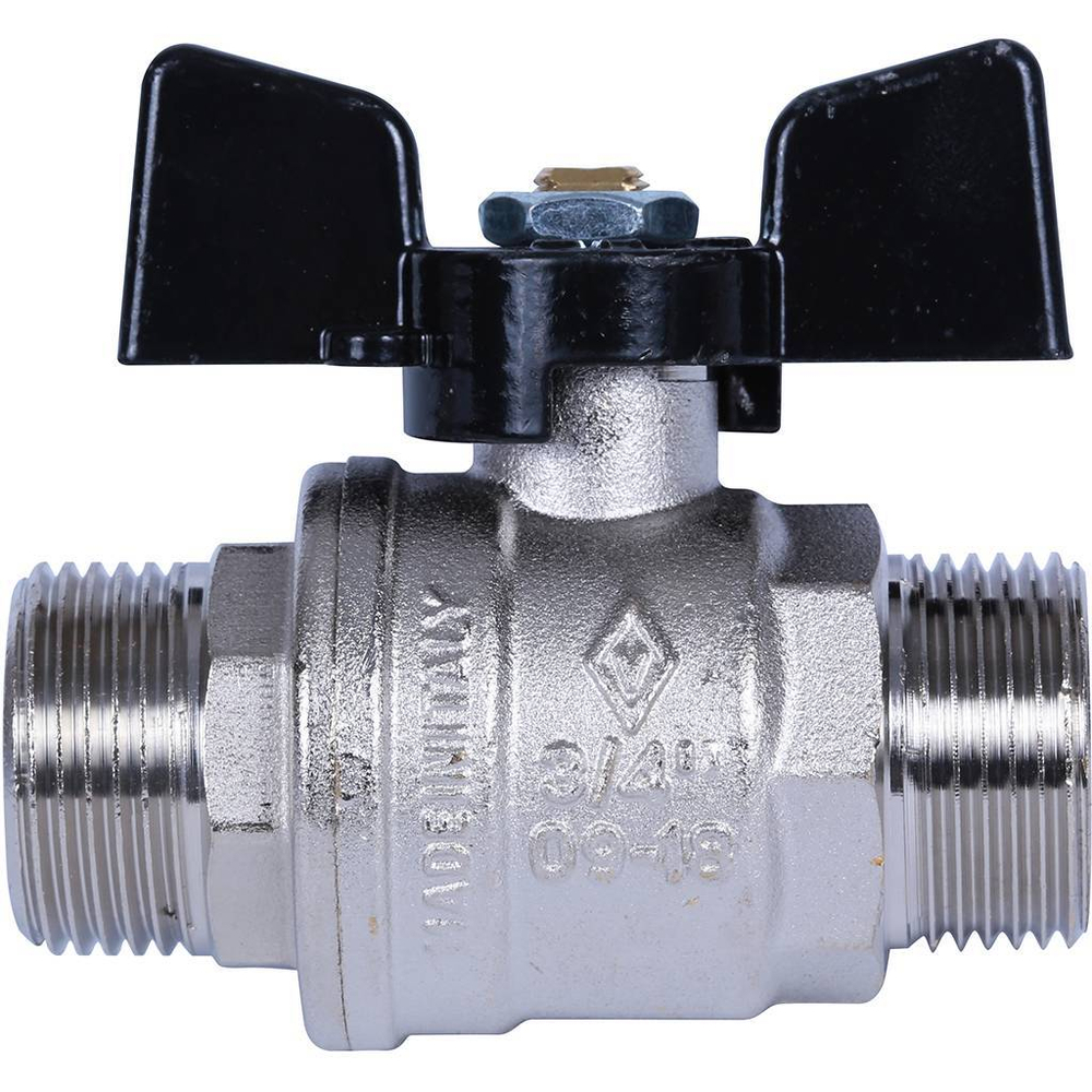 Кран шаровой Bugatti Oregon 3/4" наружная-наружная (бабочка)