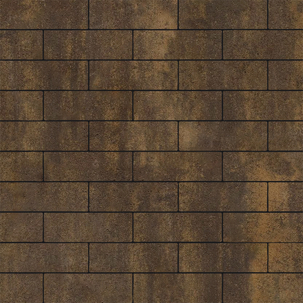 Тротуарная плитка ПРЯМОУГОЛЬНИК 300х100 мм - Листопад гладкий Мокко