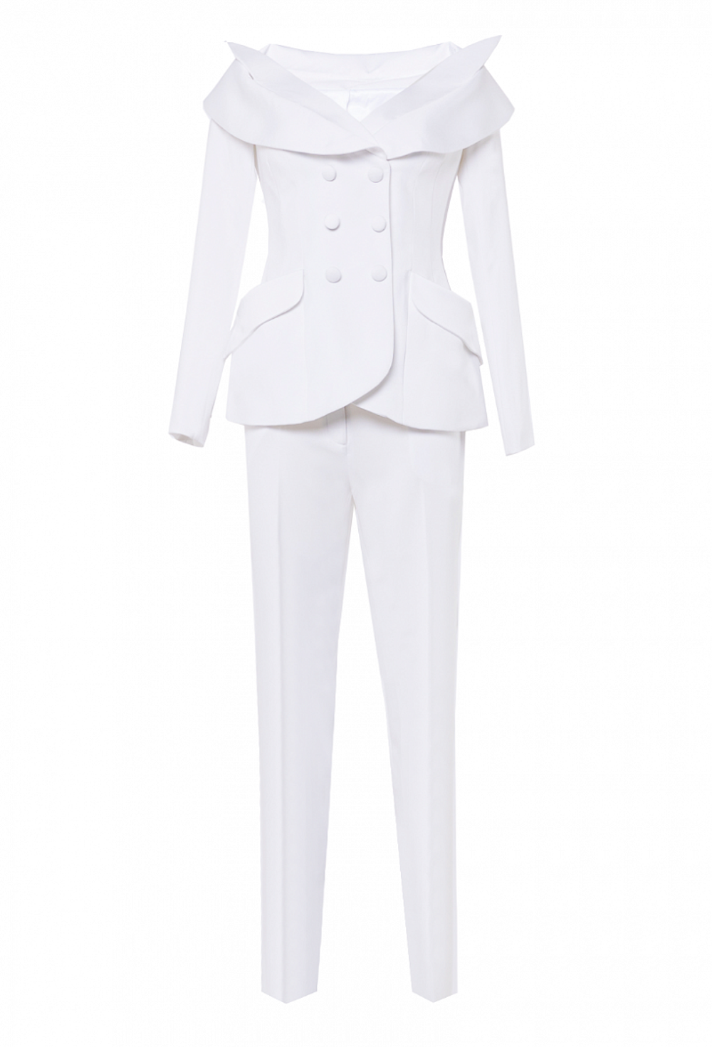 Костюм брючный белый 22-01-22 SS