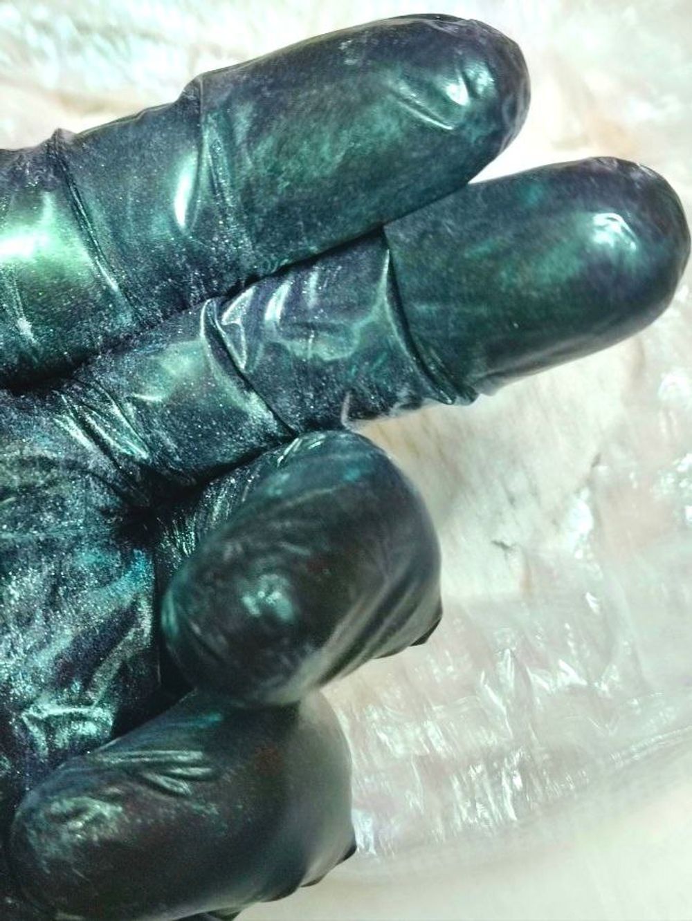 Пигмент 7075 - Зелёный мерцающий жемчуг - универсальный