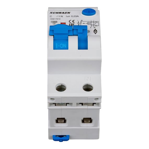 Дифавтомат Schrack Technik 1P+N C 25A 30mA тип A 10kA AK617625-- (АВДТ)