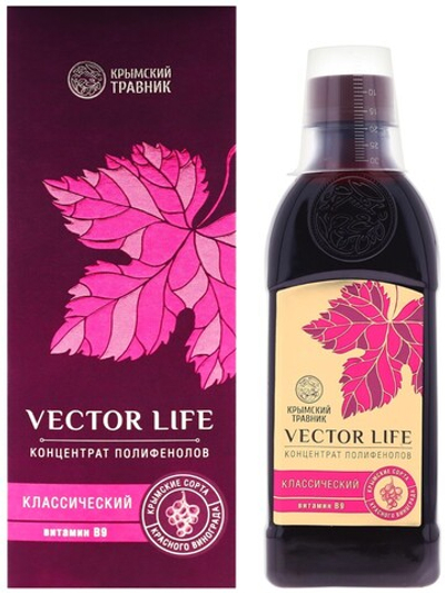 Концентрат полифенолов классический с вит В9, 250мл Крымский травник