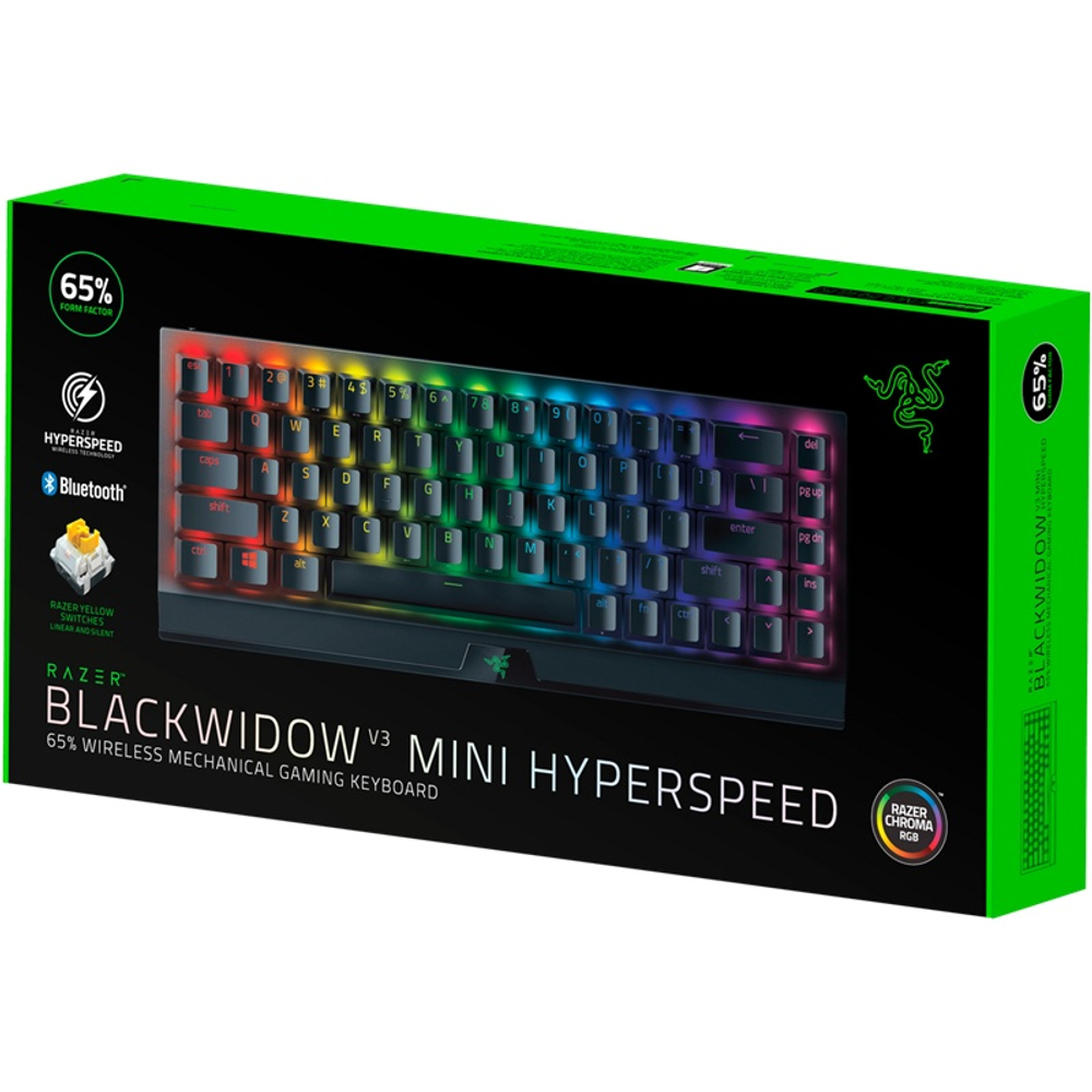 Клавиатура Razer BlackWidow V3 Mini HyperSpeed (Yellow Switch), Black