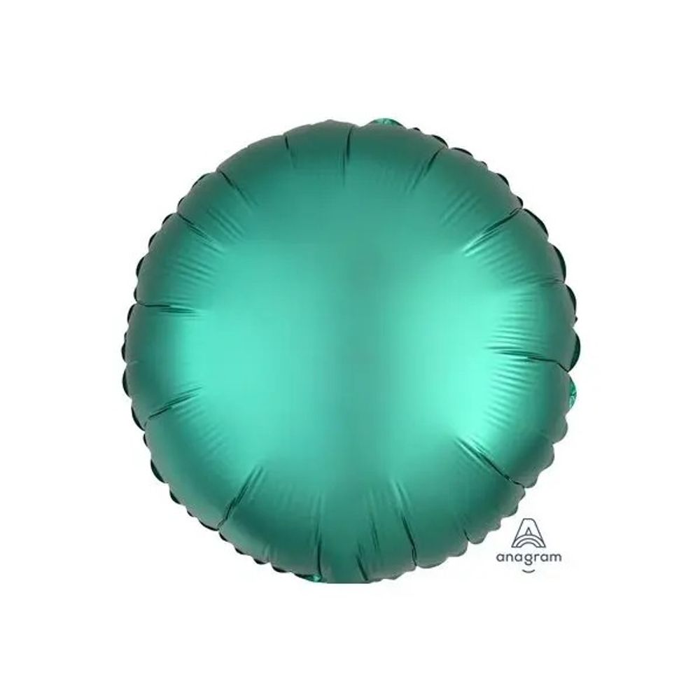 Круг Сатин Бирюзовый An 18" 