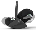 Коляска 3 в 1 Cybex Priam IV Matt Black complete и автокресло Cloud T i-Size Sepia Black Plus Off White