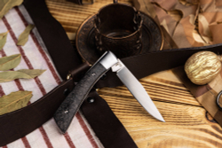 Складной нож Gent CPM S35VN Carbon StoneWash