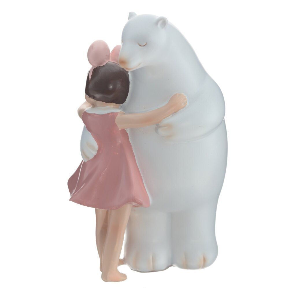 GAEM Фигурка декоративная "Девочка с медведем", L9 W9 H16 см