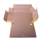 Папка архивная на завязках 75мм, микрогофрокартон, Спейс, желтый