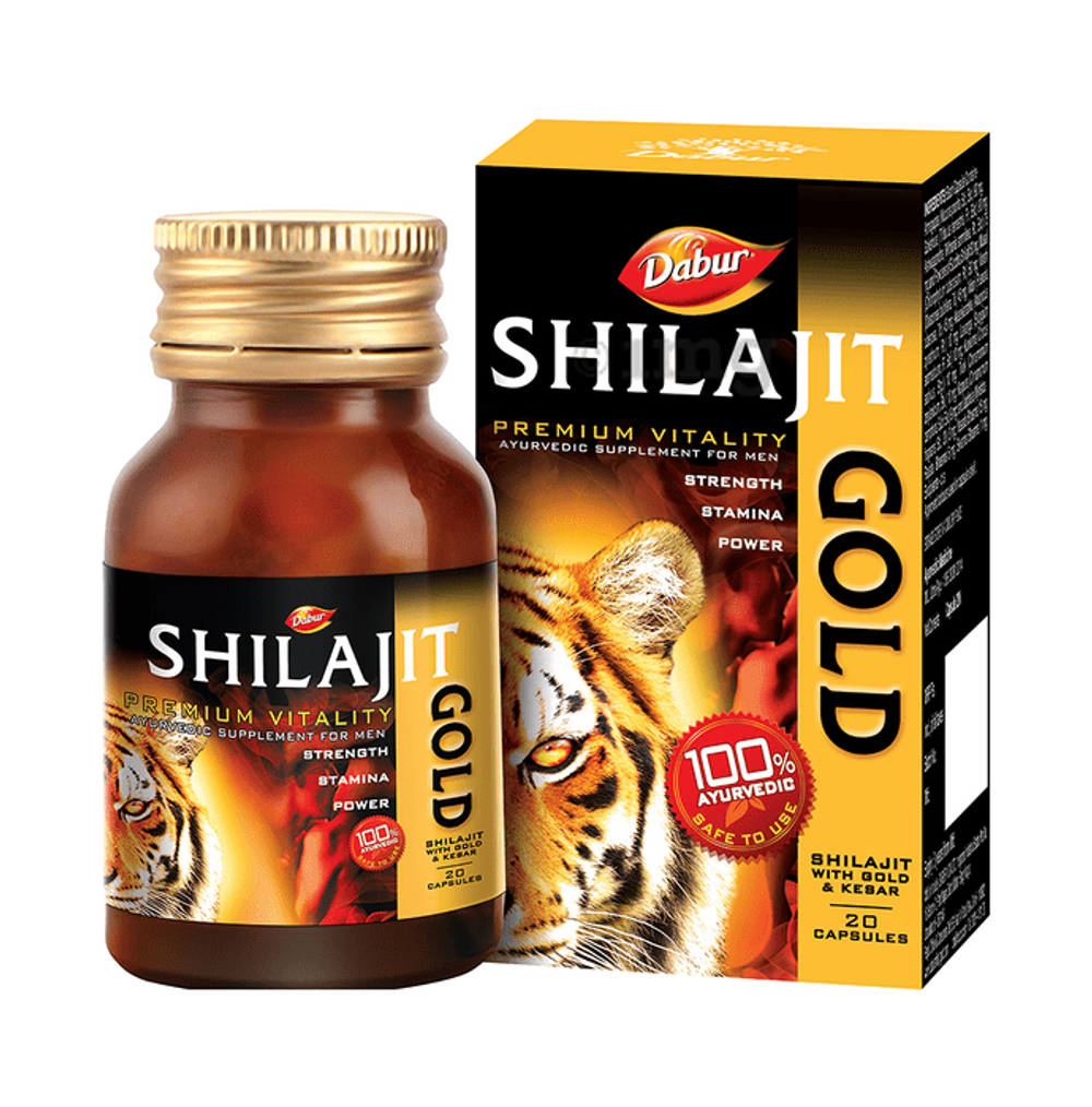 БАД Dabur Shilajit Gold Шиладжит (Мумие) 20 капс