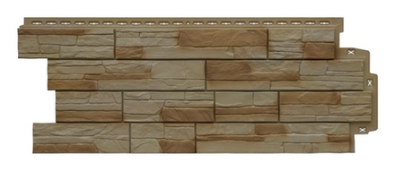 Фасадная панель Grand Line Сланец Элит Рожь 0,39м2