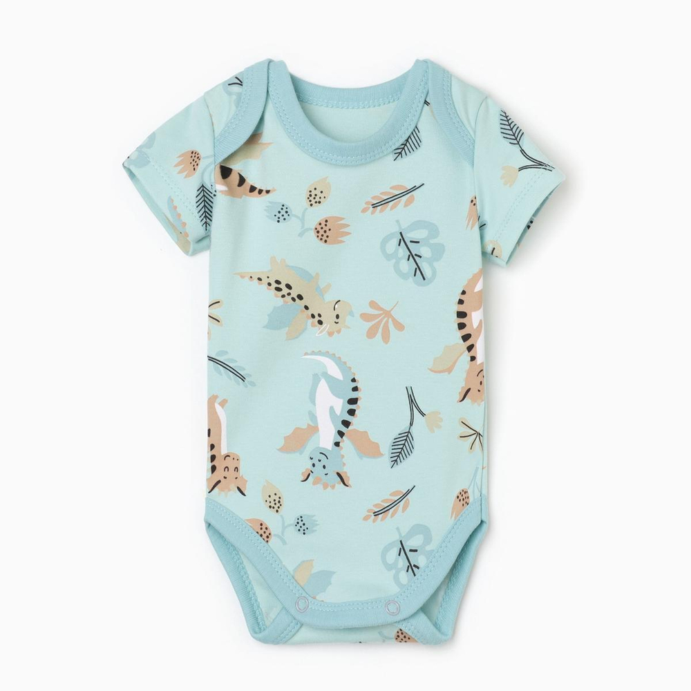 Боди "Дракоша", р. 62-68 , голубой, 9563206 (Крошка Я)