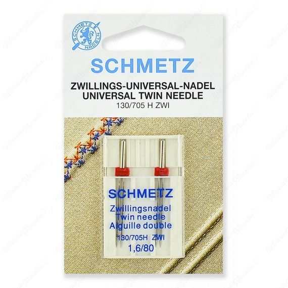 Иглы стандартные двойные 130/705H ZWI № 80/1.6