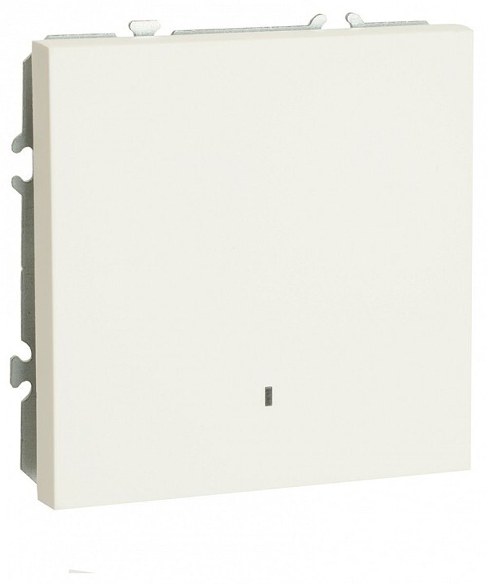 Выключатель одноклавишный с подсветкой без рамки Stekker Эмили 49863