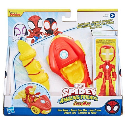 Hasbro Spidey Amazing Friends - фигурка Железного человека + транспортное средство F7458 / артикул   F6776 F7458  / GTIN 5010994192778