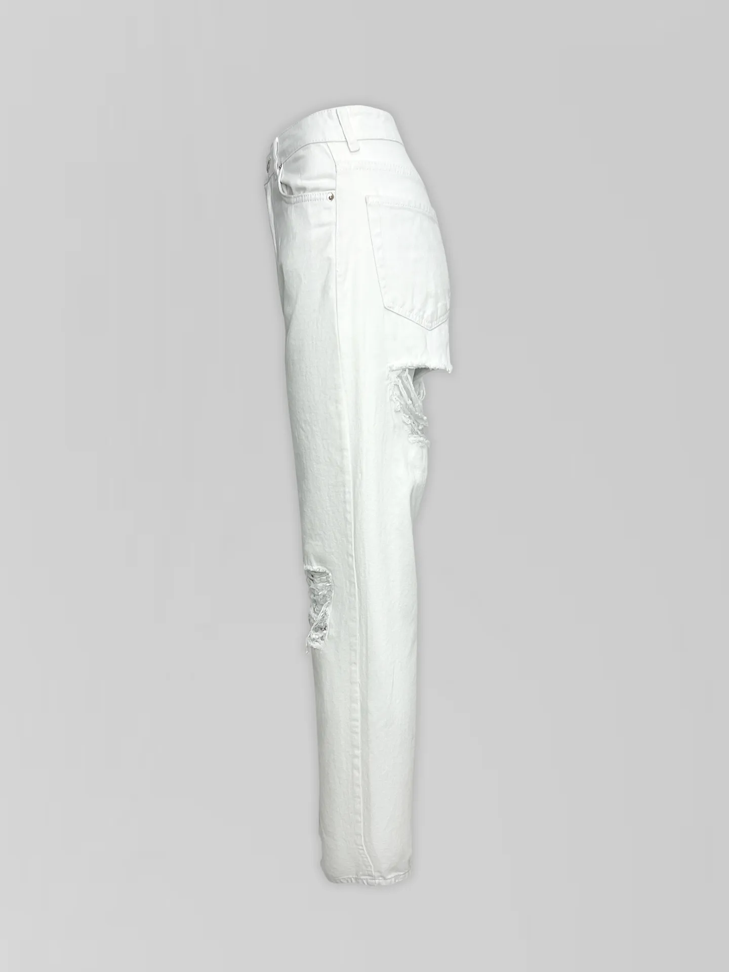 Джинсы RR Denim 662 прямые однотонные с дырками сзади