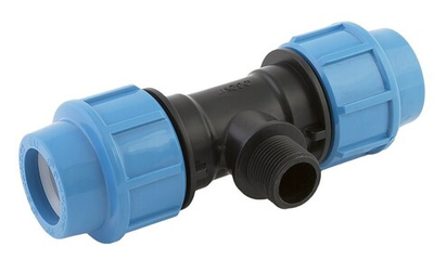 Тройник ПНД с нар.р. 25х1/2нарх25 ТПК-АКВА  (50шт)