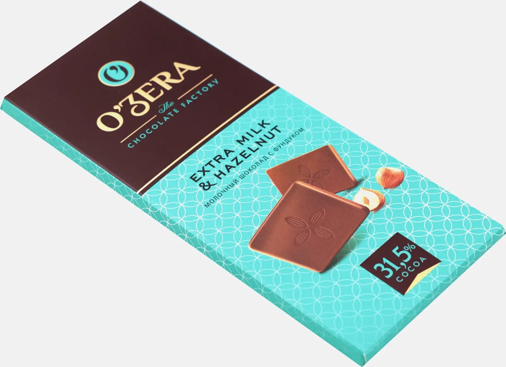 Шоколад Extra milk&Hazelnut Ozera 90г