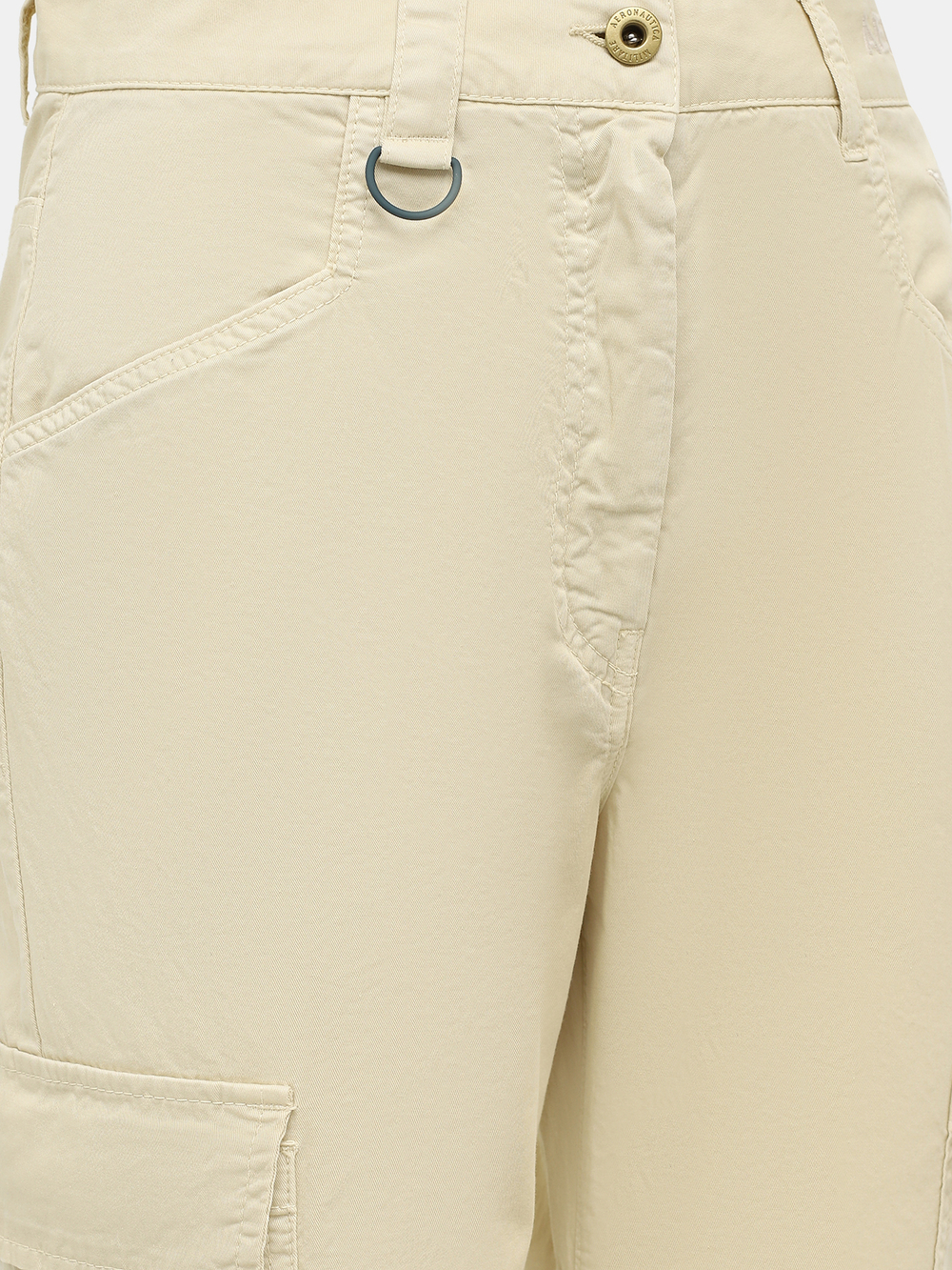 Брюки жен. карго AERONAUTICA 1535 бежевый