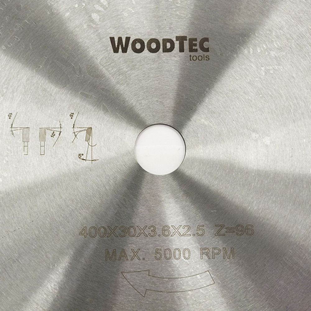 Пила дисковая Ø400 х 30 х 3,6/2,5 Z96 WZ WoodTec