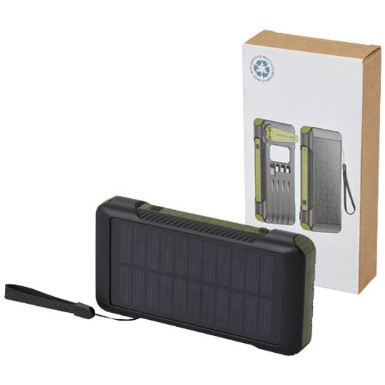 Soldy портативное зарядное устройство емкостью 10 000 мАч на солнечной батарее, с динамо-машиной, из переработанной пластмасс
