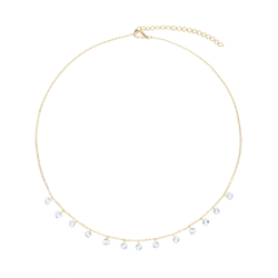 Колье-капли, золото