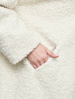 Демисезонная эко шуба Чебурашка, удлиненная куртка оверсайз, Северина (арт. C1257-2ri020bz)