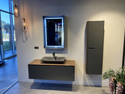 Зеркало Orka Craft 60x90 3000325 с подсветкой Антрацит матовый