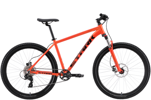 Велосипед Stark"24  Hunter 27.2 HD рыжий мет/черн. ,рама 16