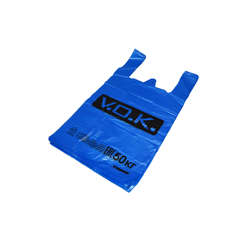 Пакет майка 30+15х55 (А9) VOK син 100/1000