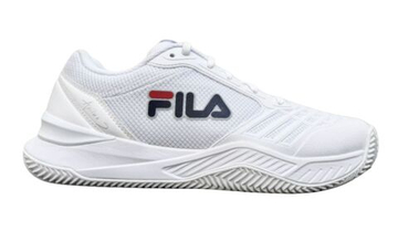 Мужские теннисные кроссовки Fila Axilus 3 Clay - white/fila navy/fila red