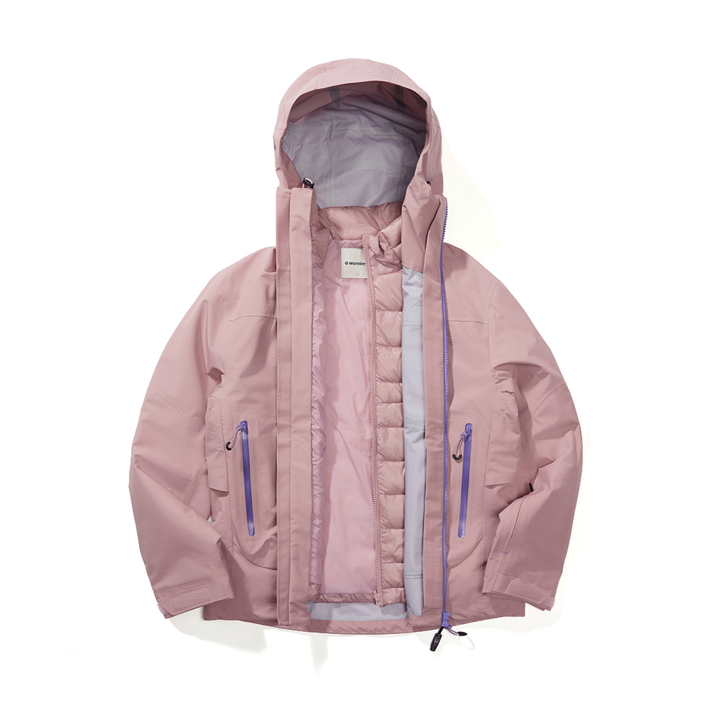 Куртка Nothomme Monterest Women's "Empty Mountain Rain" 3-in-1 C6 Waterproof Hiking Jacket with Detachable Down Vest