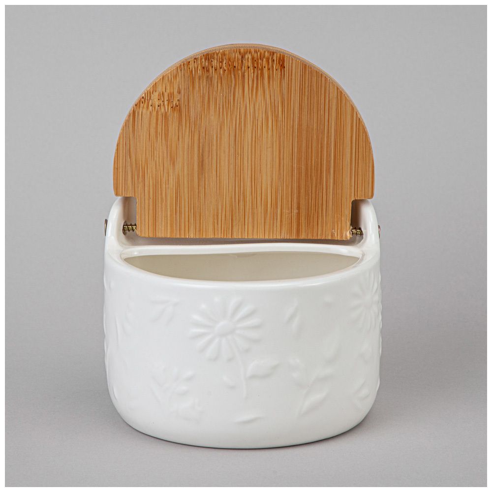 БАНКА LEFARD "FLOWERS STORY" С ДЕРЕВ. КРЫШКОЙ 11,5*10,5*9 СМ 450 МЛ