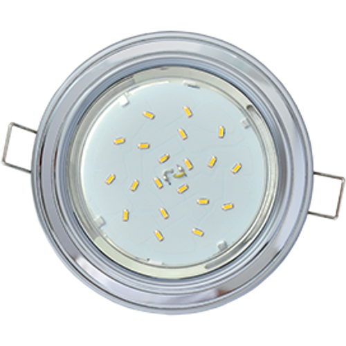 GX53/Н4 Серебро. Светильник ультратонкий встраиваемый