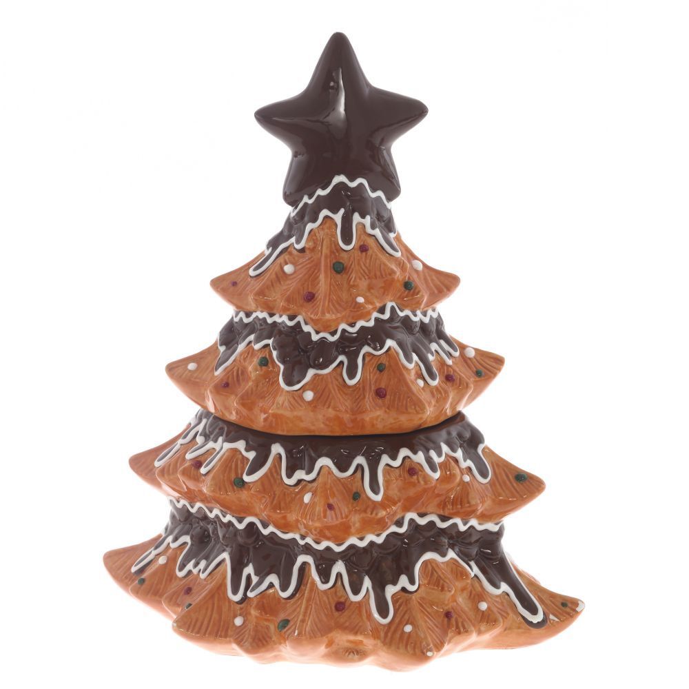 GAEM Конфетница "Пряничная елка", 1350 мл, L25 W20 H31 см