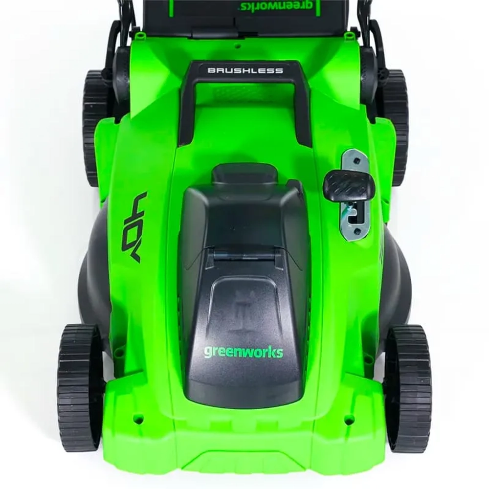 Газонокосилка аккумуляторная Greenworks GD40LM16XK4 40В (1 x 4 Ач, ЗУ) нож 41 см, 2517907UB