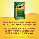 Nature's Way, Alive!® Max 6 Potency, полный мультивитаминный комплекс для взрослых, с железом, 90 капсул