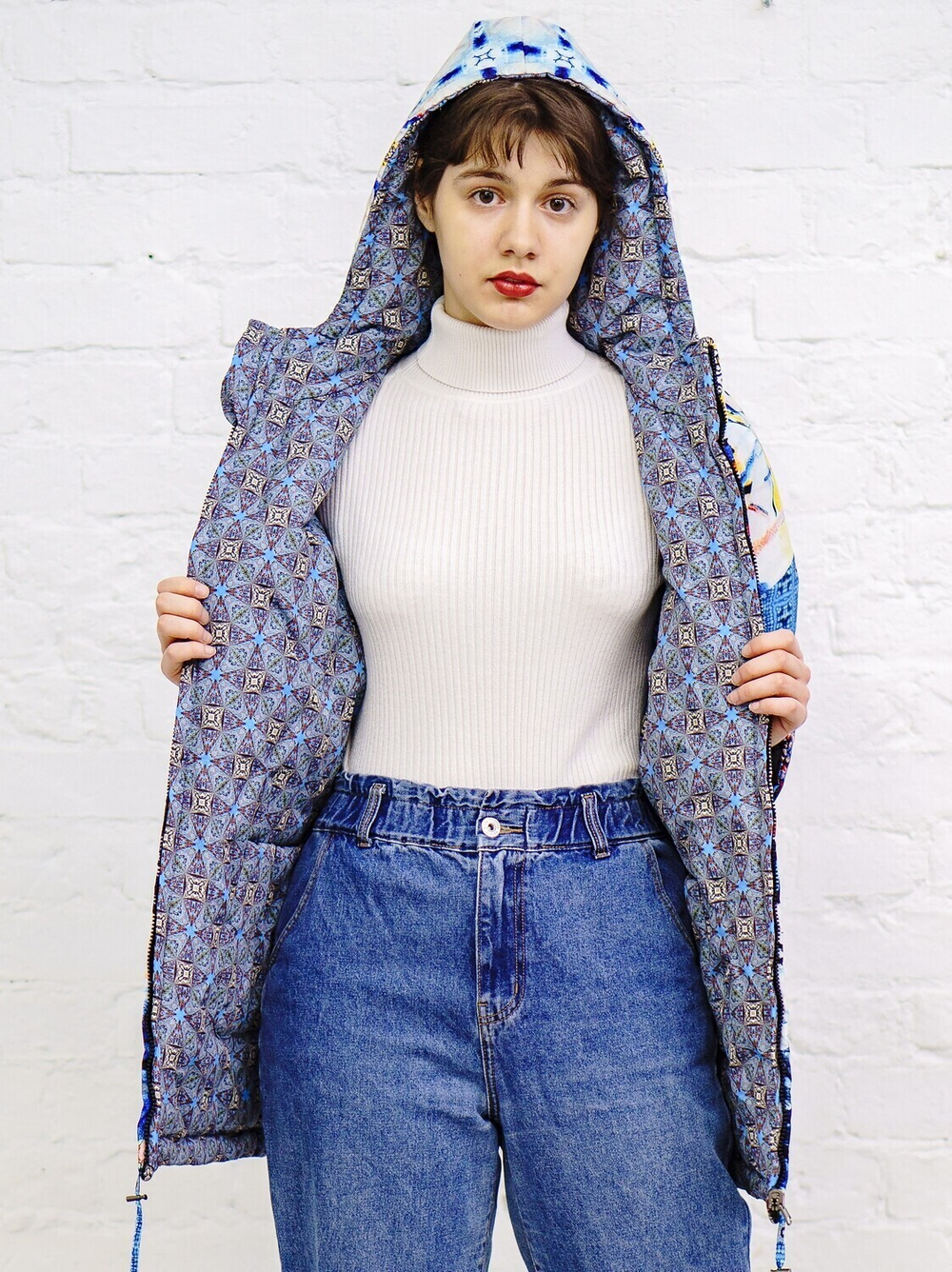 Двусторонняя куртка "Москва Кандинского", по мотивам живописи Василия Кандинского ("Москва. Красная площадь." 1916 г)