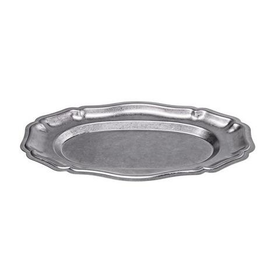 Поднос овальный с рельефом 26x17 см h 2 см, нерж. сталь, Antique Metal