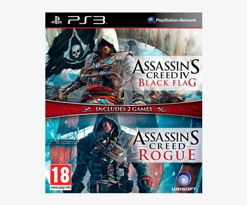 Assassin&#39;s Creed IV: Черный Флаг + Изгой (PS3) Б\У