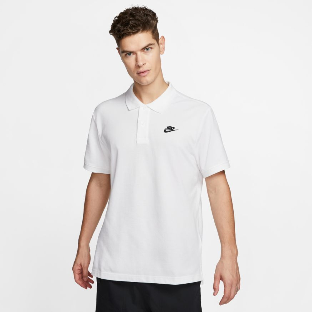 Мужское теннисное поло Nike Sportswear Polo - white/black