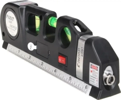 Лазерный уровень строительный Laser Level Pro 3 со встроенной рулеткой 3 метра
