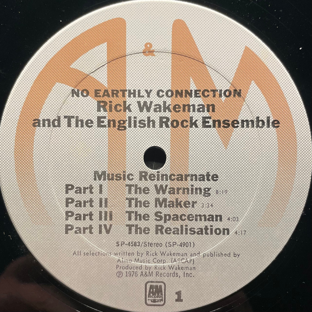 Rick Wakeman And The English Rock Ensemble ‎– No Earthly Connection (США 1976г.)