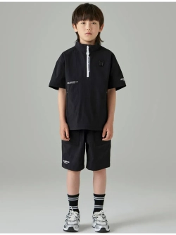 Анорак с короткими рукавами из нейлона