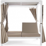 Шатер с лежаками Tagliamento Enigma, белый, тортора