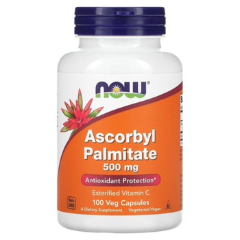 Now Foods Ascorbyl Palmitate 500 mg 100 Veg Capsules , Аскорбил Пальмитат, Витамин С