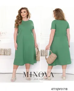 Платье 3171B-зеленый Minova